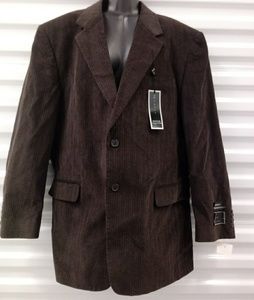 Zagato Mens Lux Plush Corduroy Blazer New 42 R